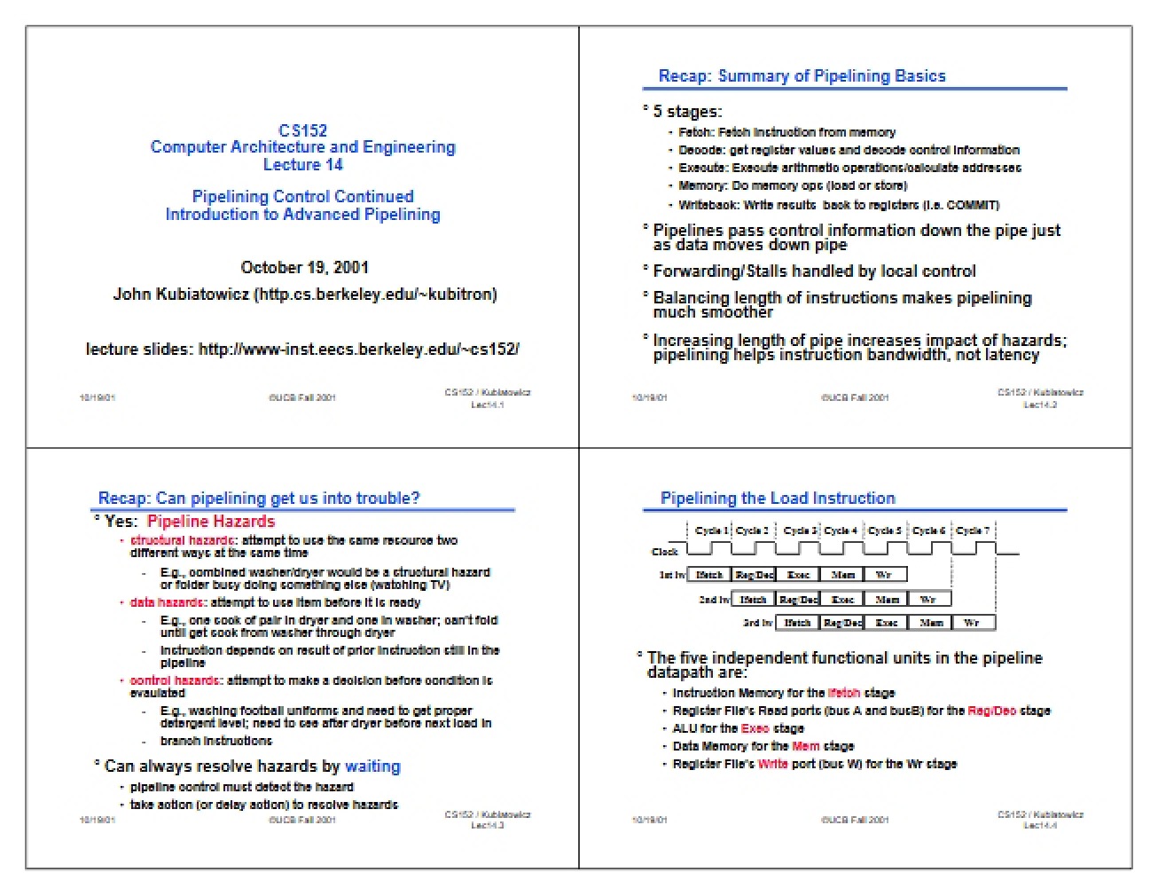 Class Slides and Notes