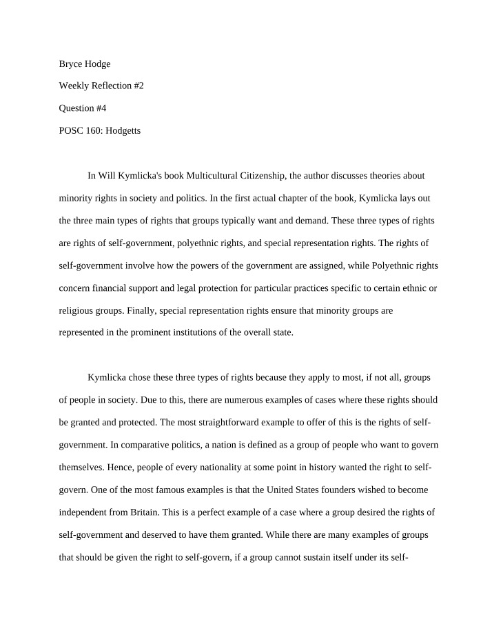 Minority Rights in Society and Politics