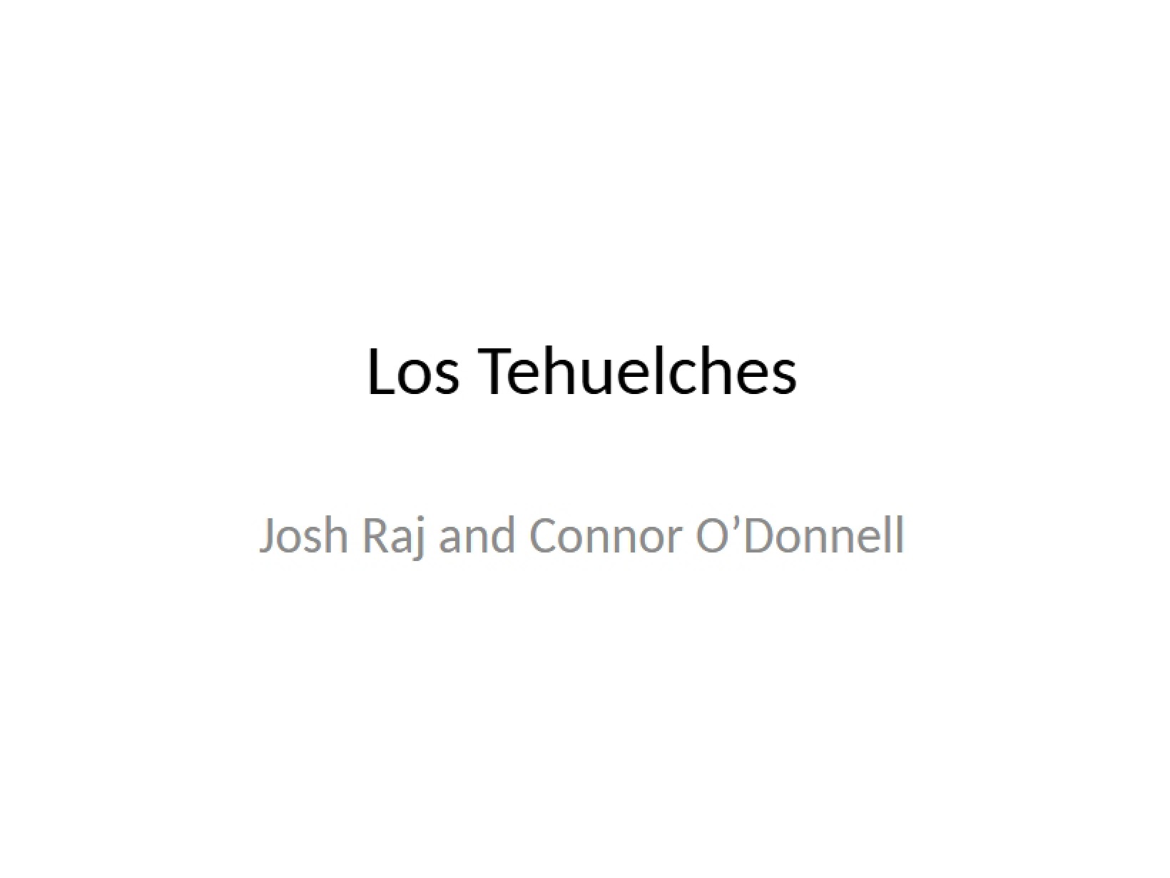 Tehuelche People