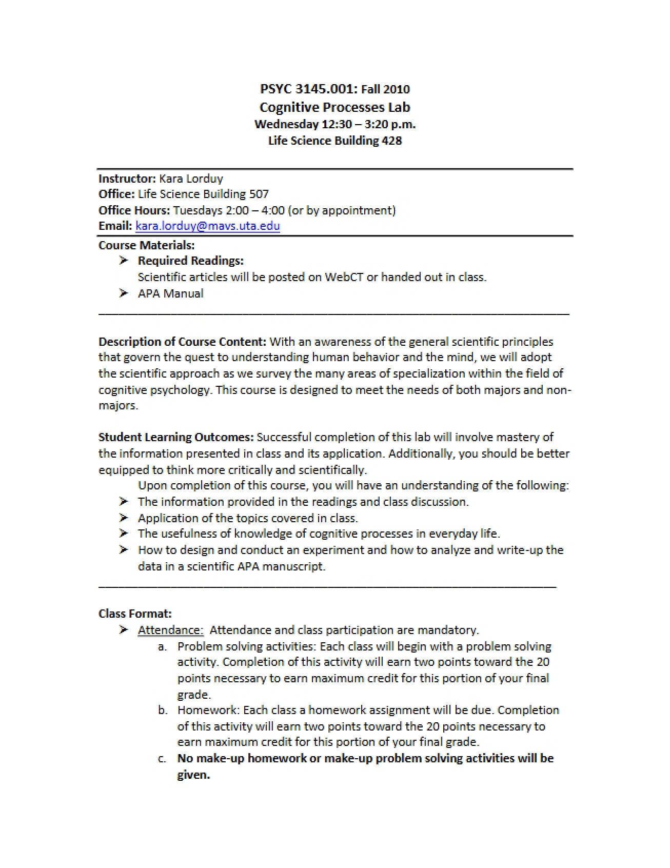 Syllabus Archive