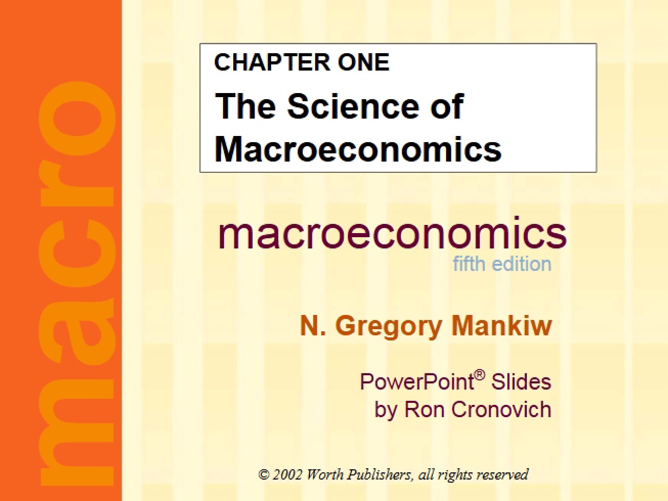 Macroeconomics as a Science