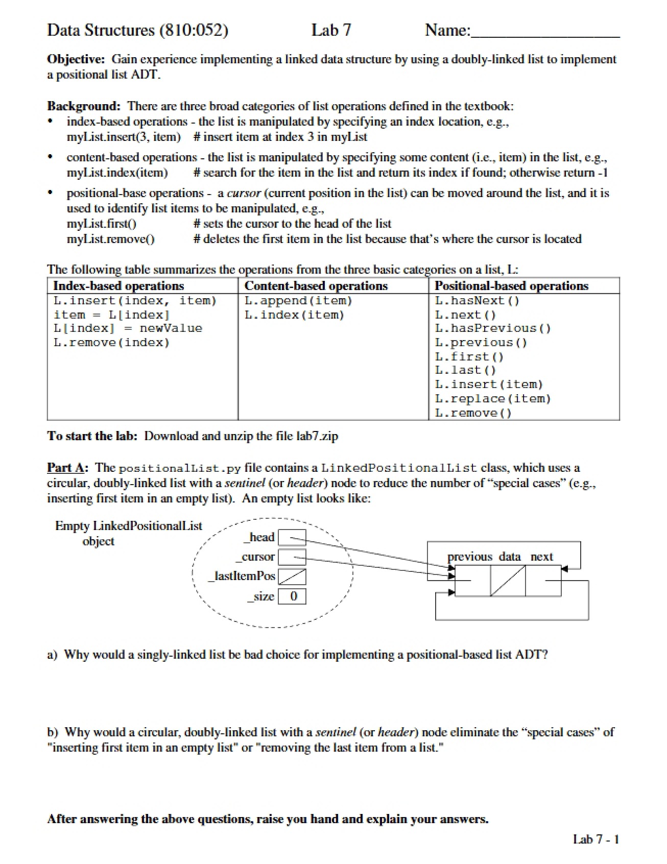 Data Structures Lectures