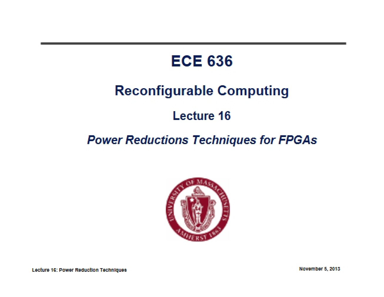 Reconfigurable Computing 3