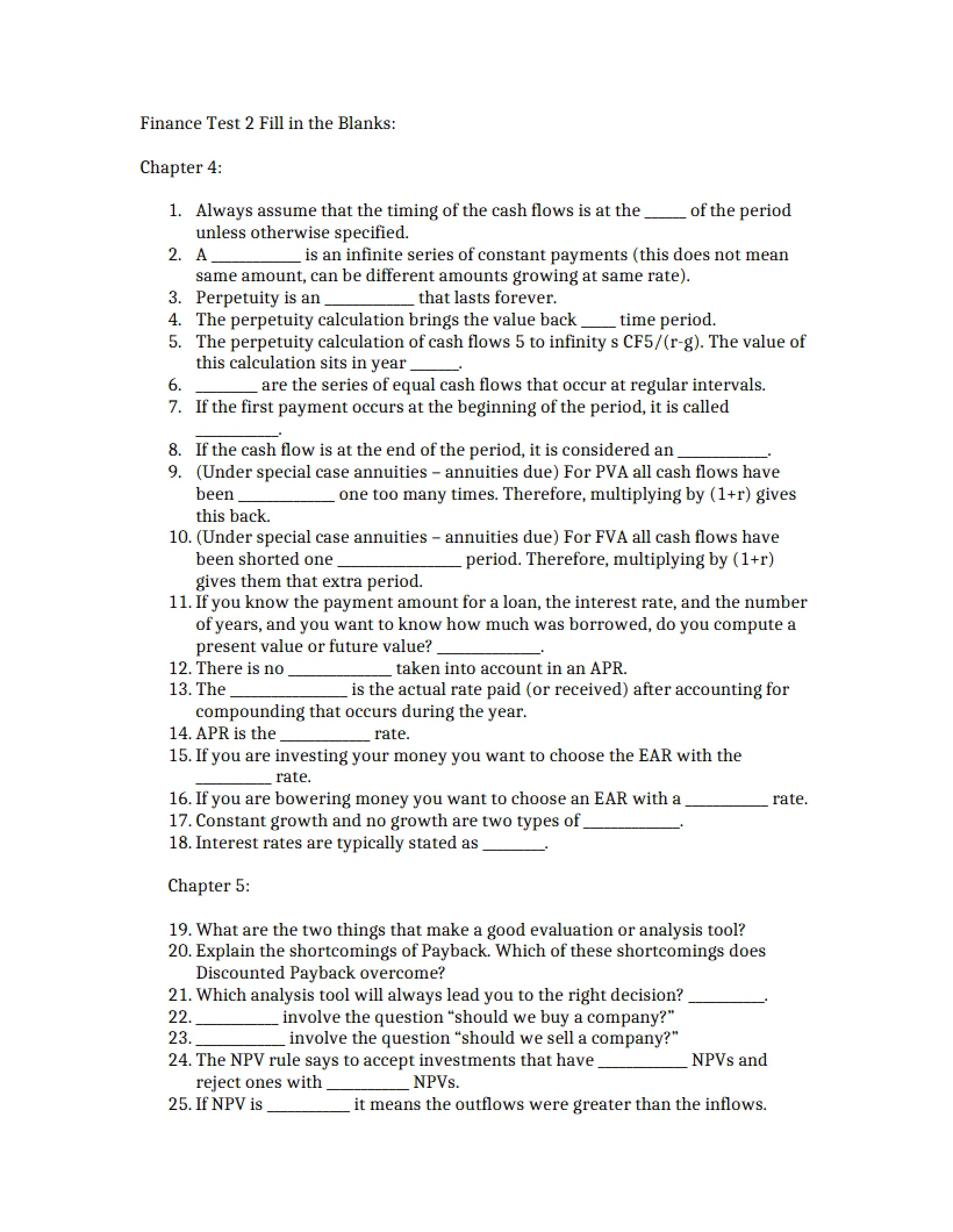 Second Test