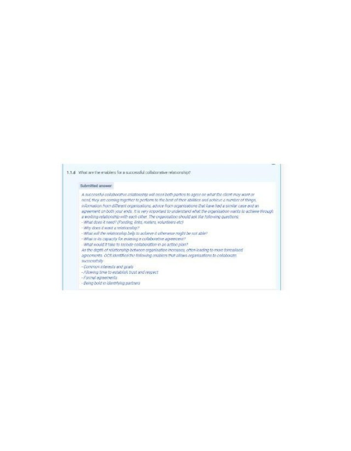 Enablers for Successful Collaboration - Trust and Common Interests