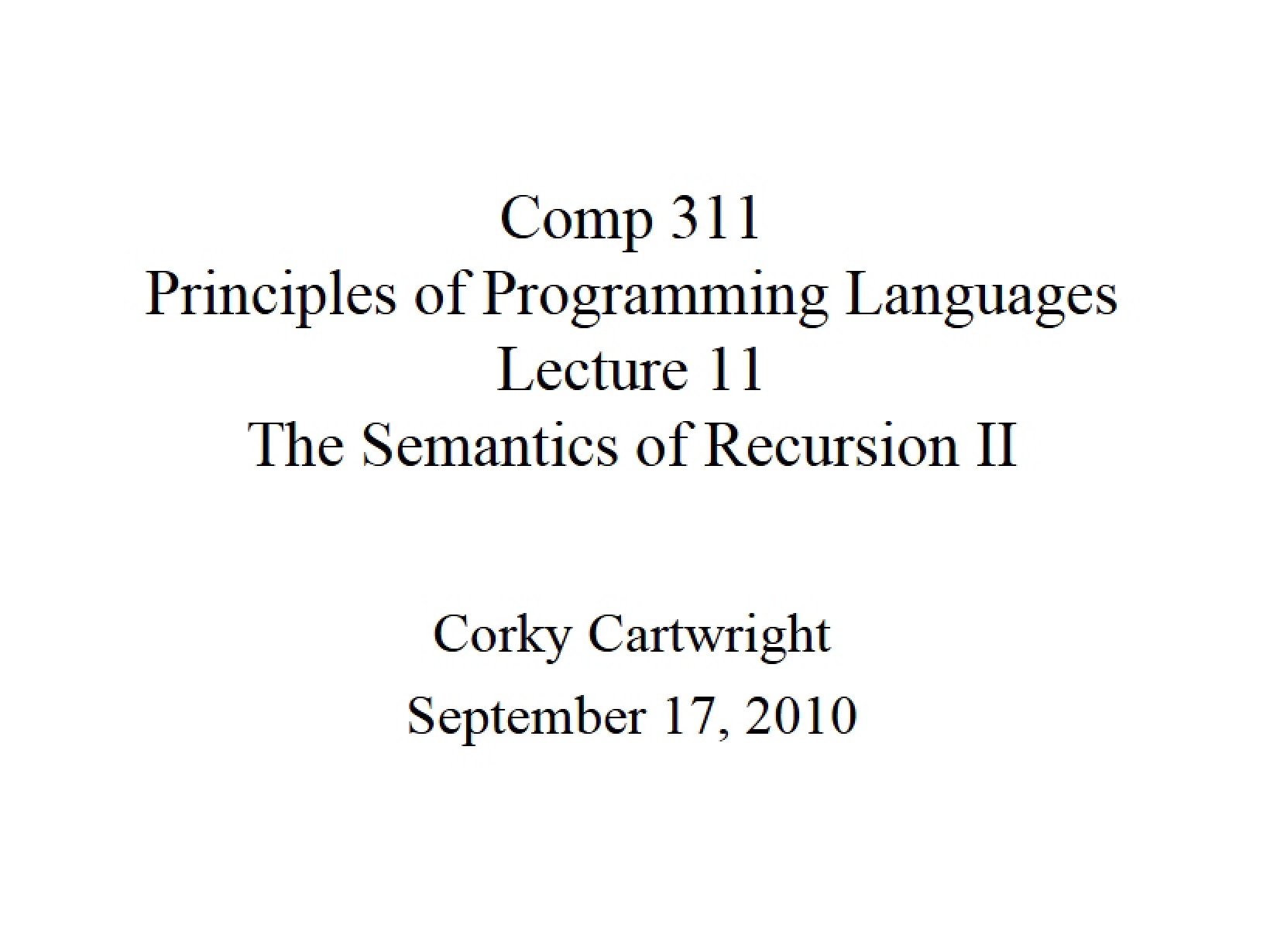 Programming Language Principles (5)