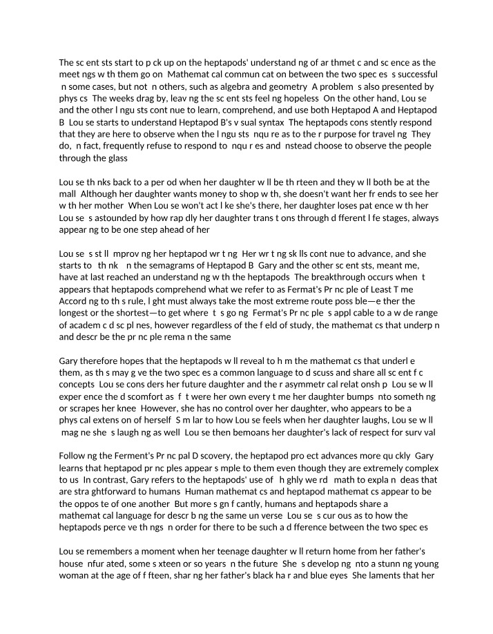 Story of Your Life Summary Part One