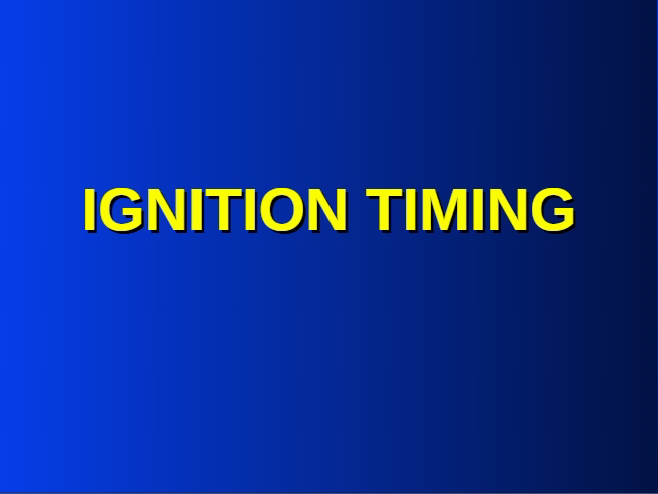 Diagnosis and Operation of Ignition Systems