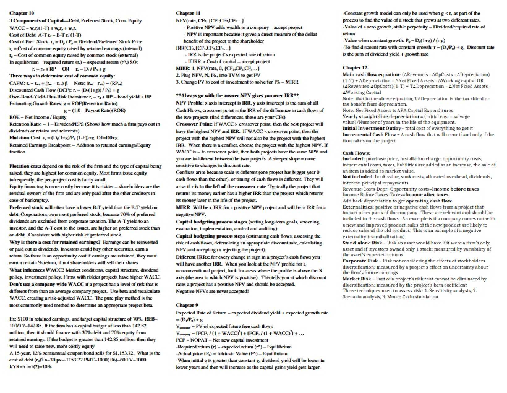 Chapter 10 Business Finance