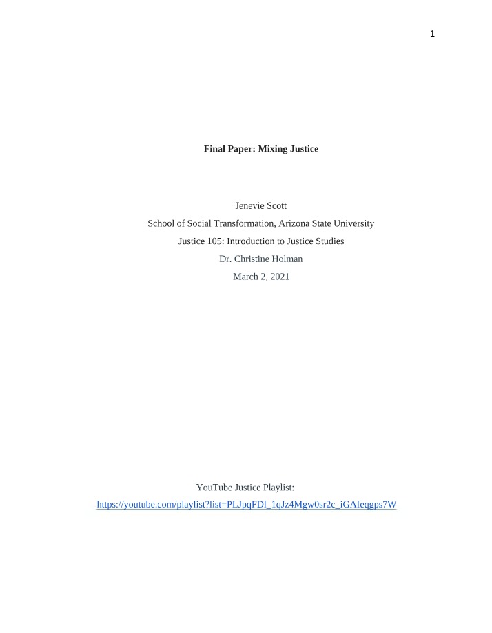 Racial and Ethnic Justice in Everyday Life