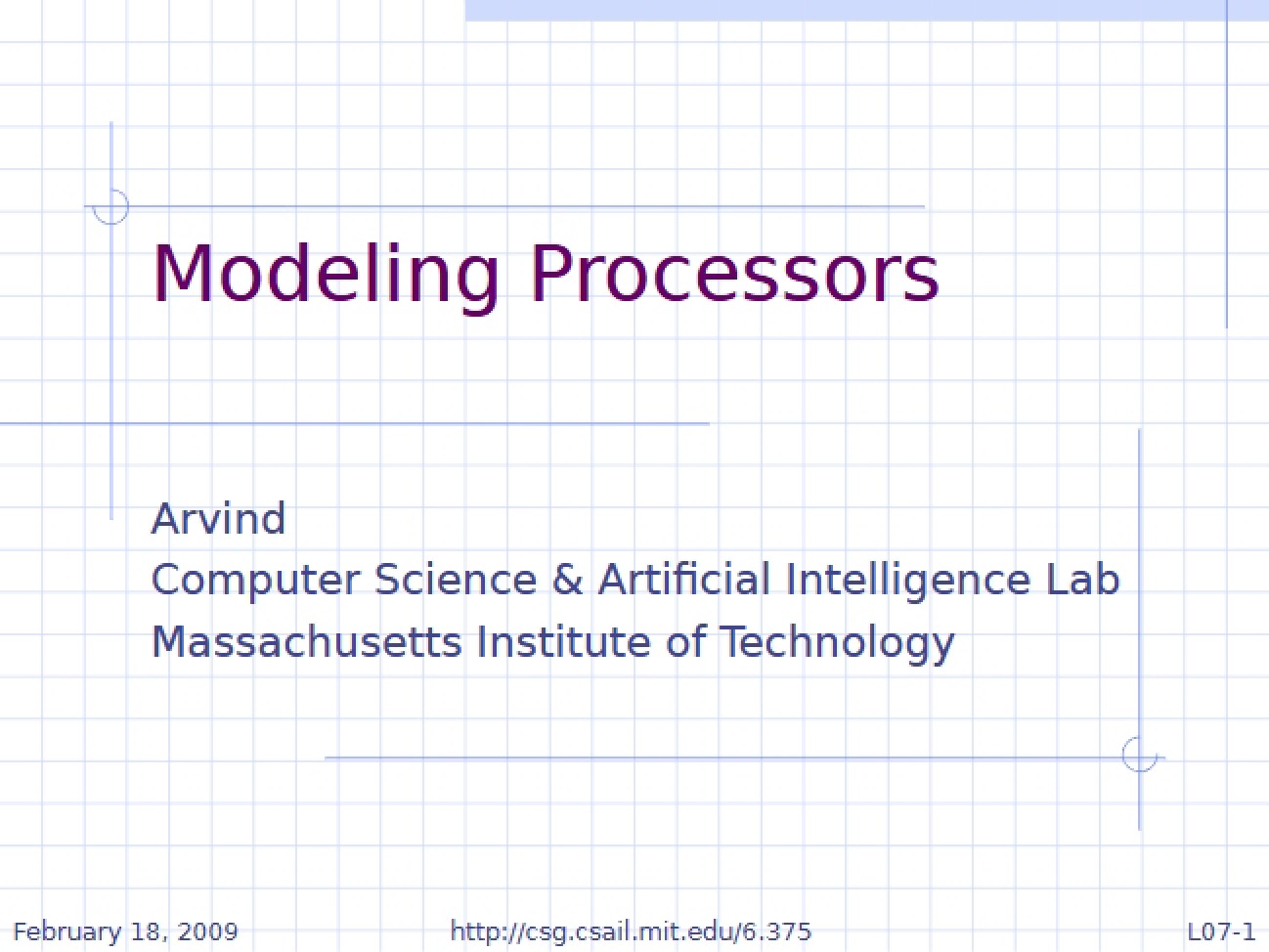 Processor Modeling