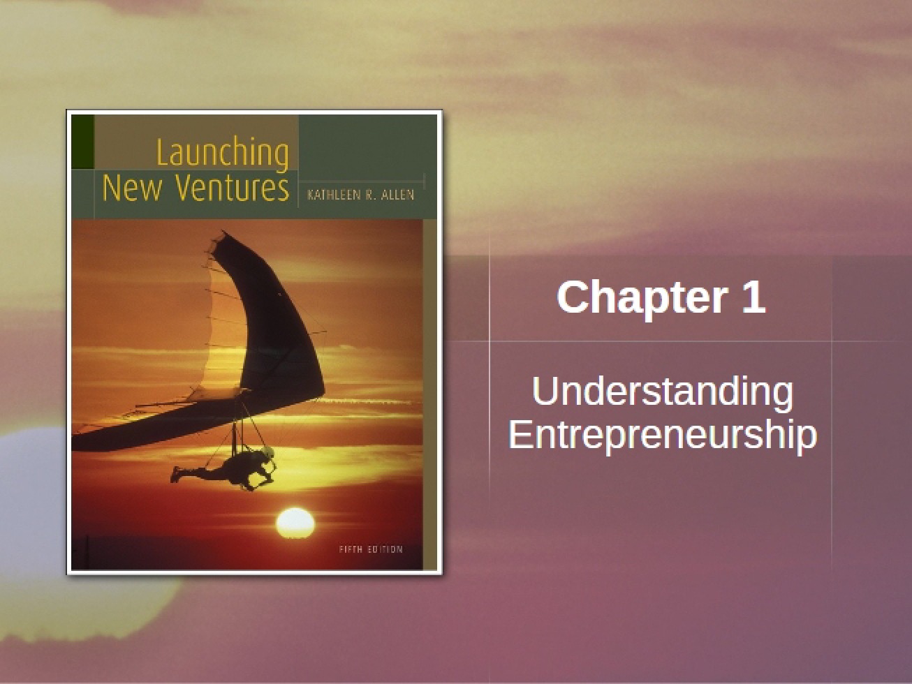 Understanding Entrepreneurship Chapter 1