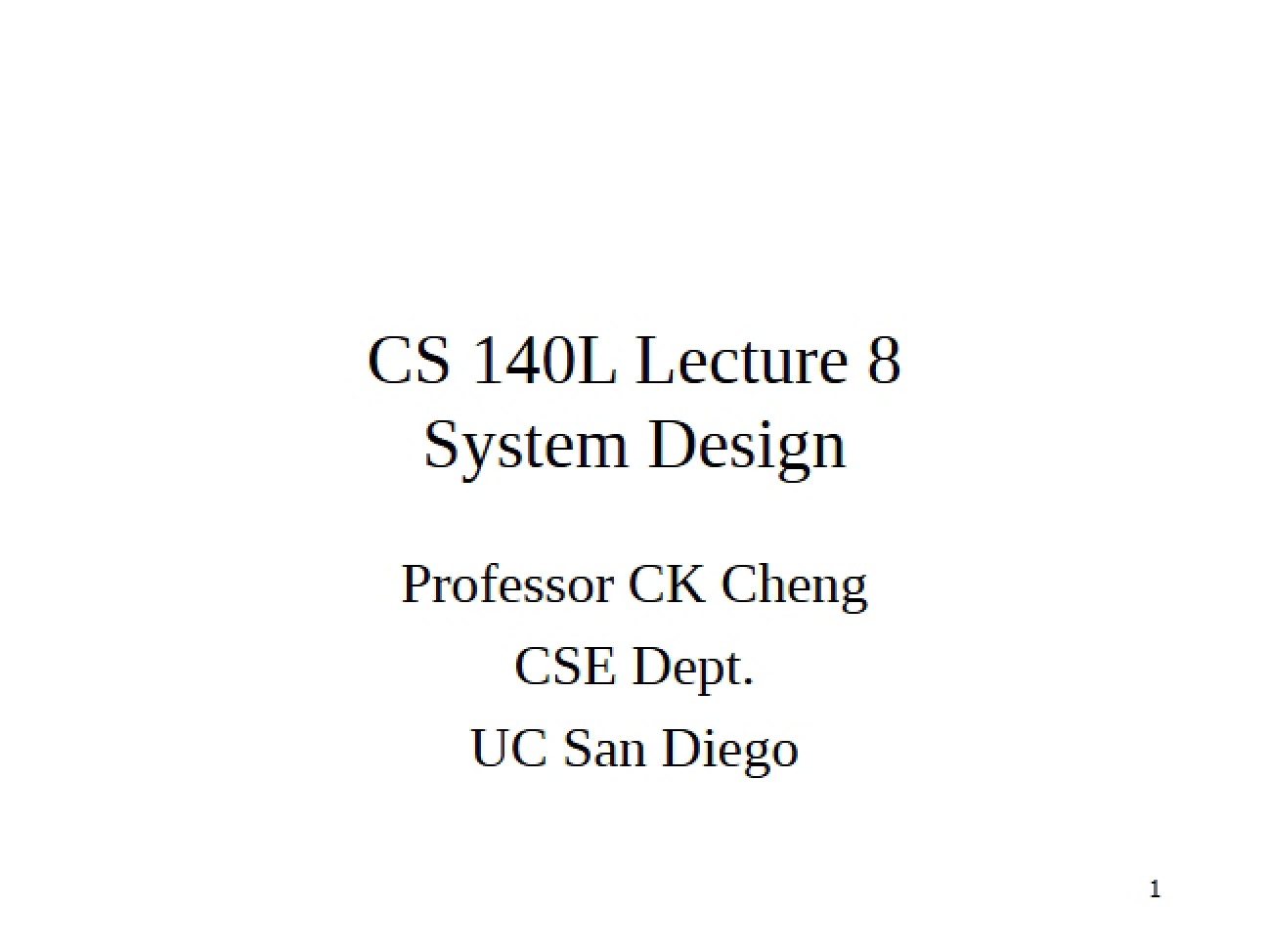 System Architecture and Design