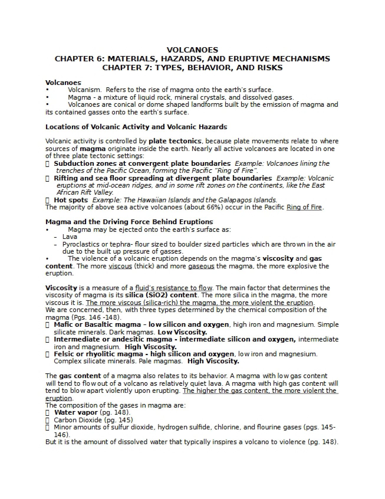 Lecture Outline Volcanoes (5)