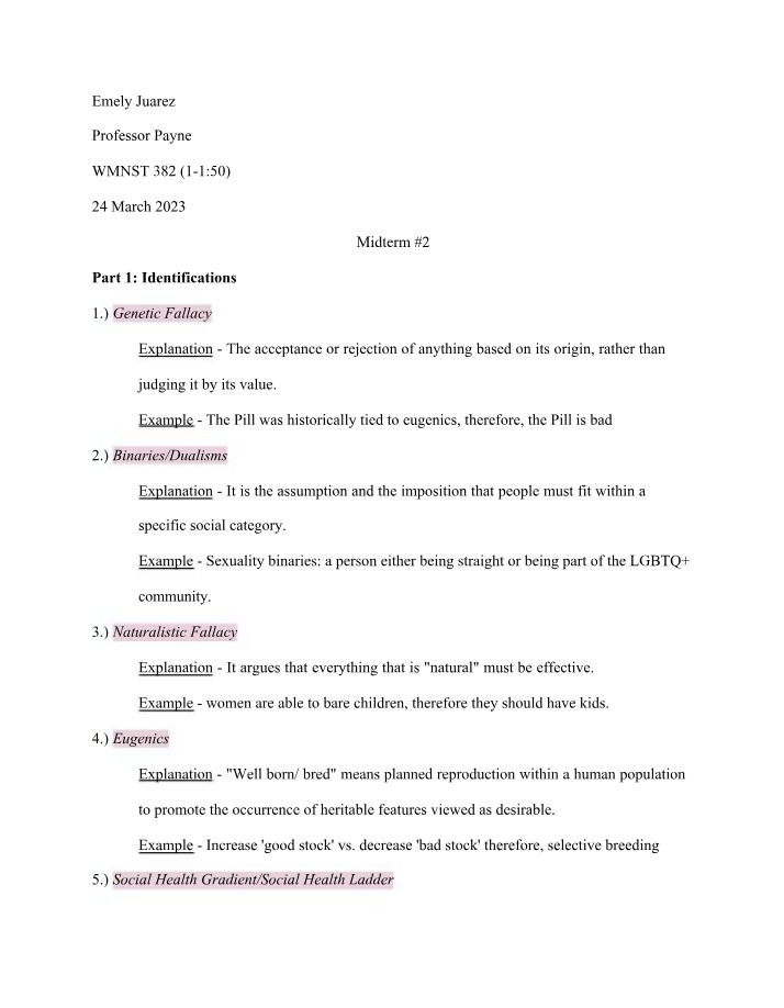 WMNST 382 Midterm 2 (March 24, 2023)
