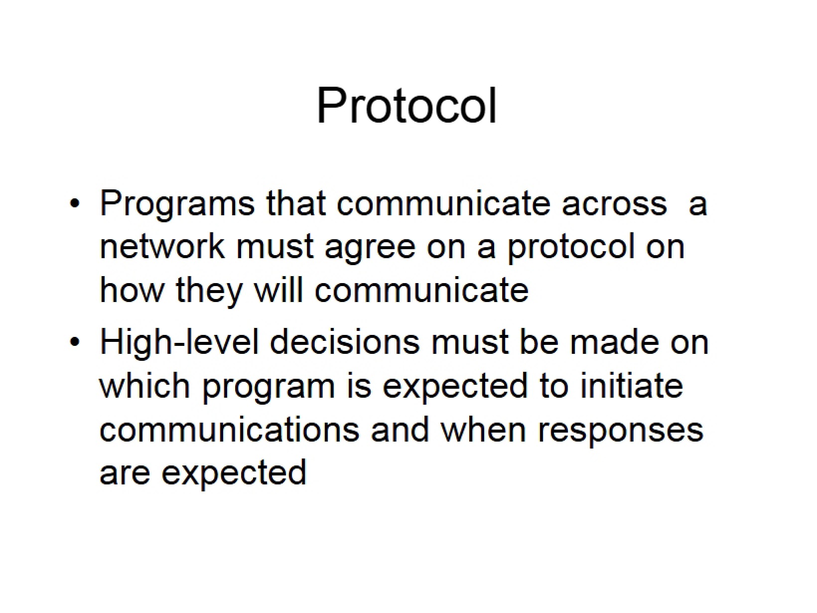 Communication Protocols