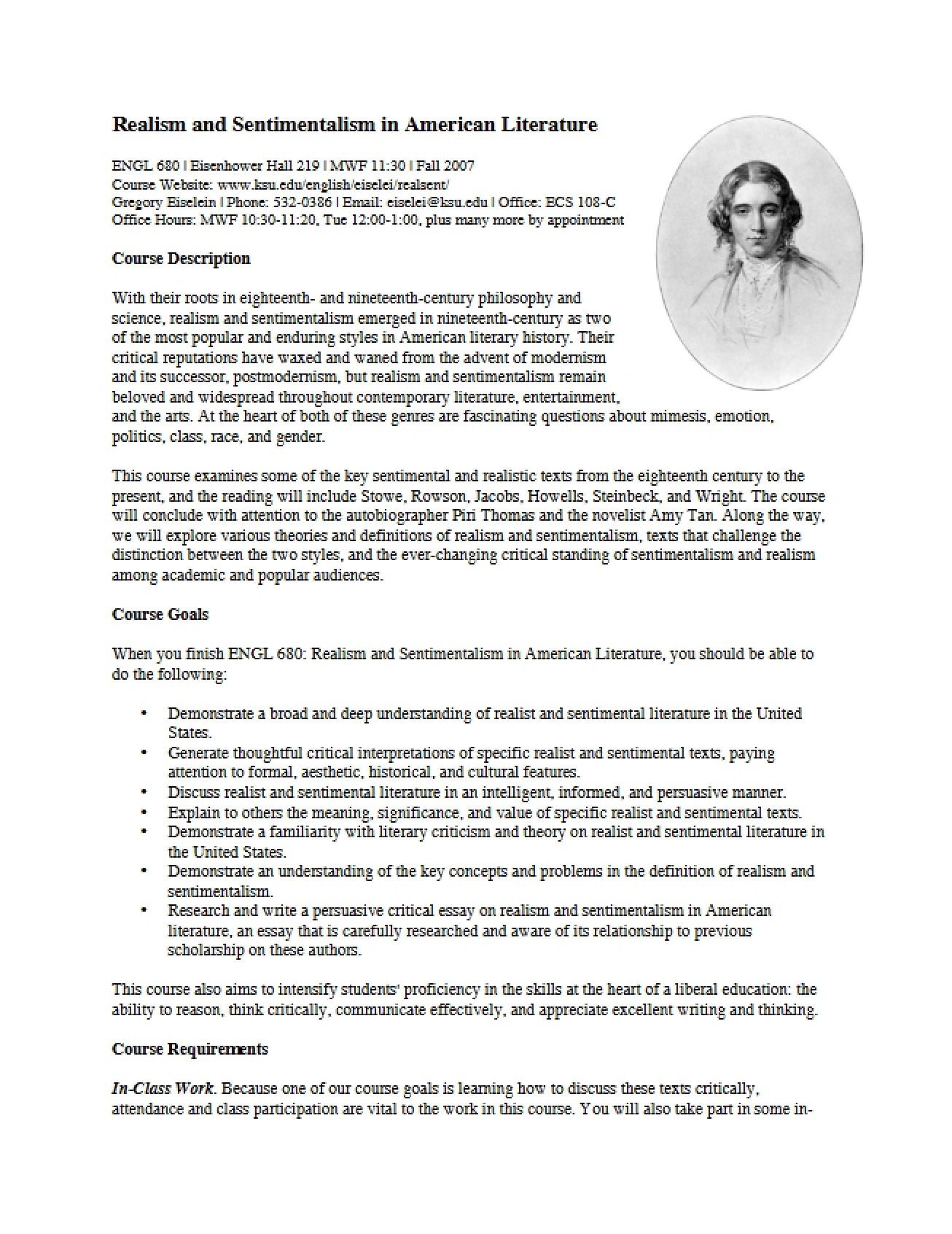 General Syllabus for a Two-Spirit Literature Course
