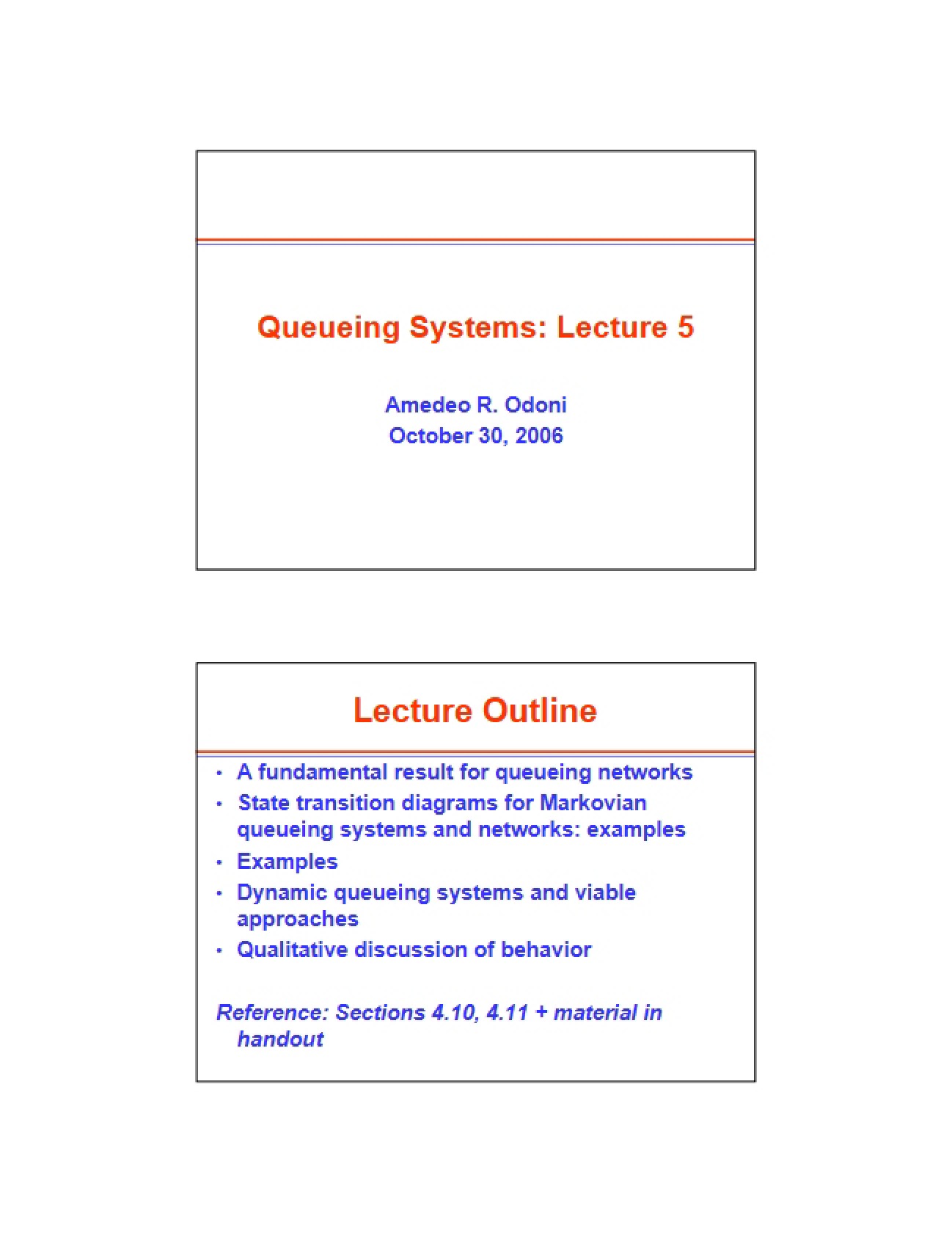 Systems of Queueing