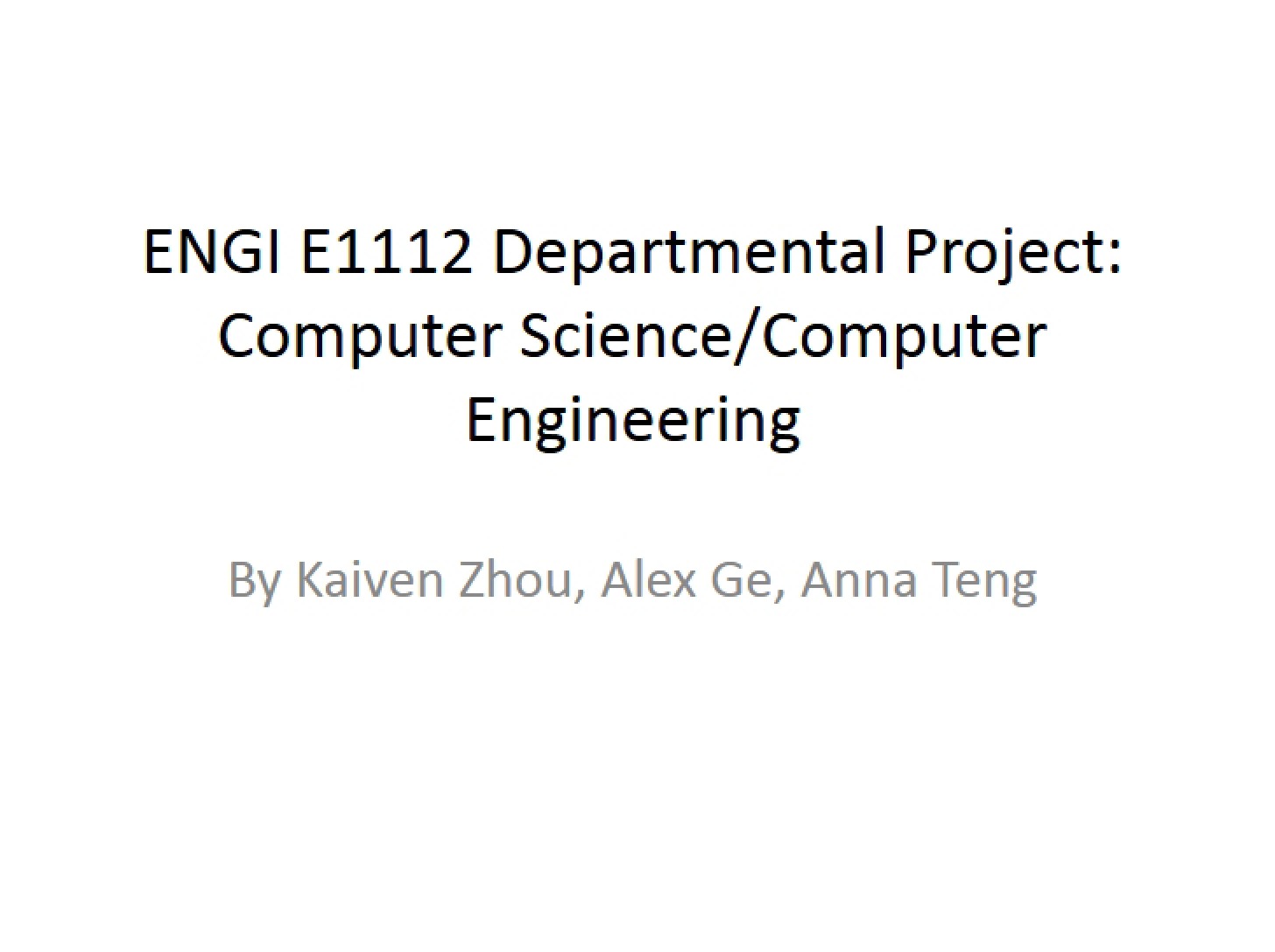 Slide Presentation