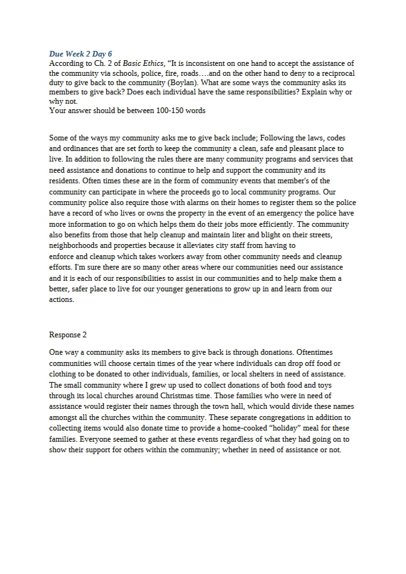Graded Paper