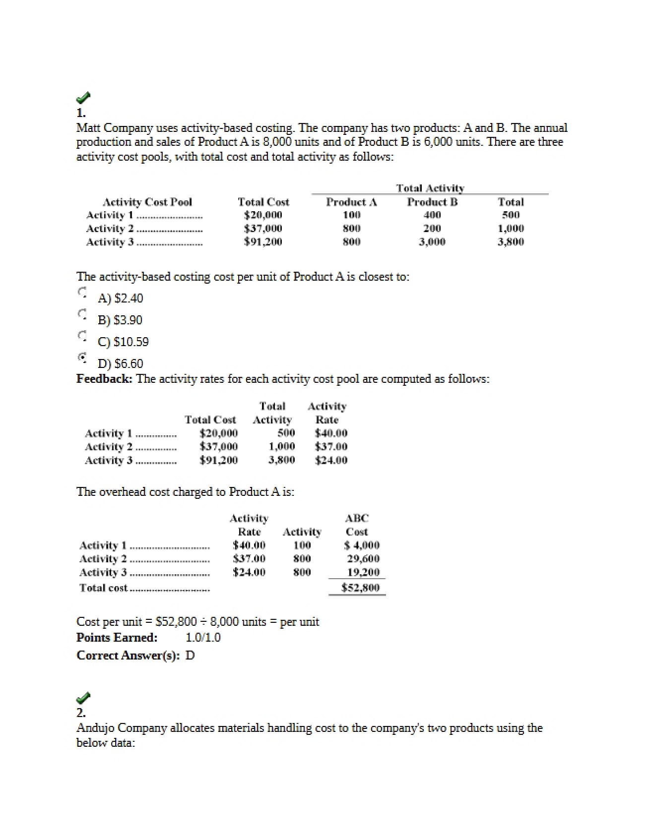 Quiz Seven