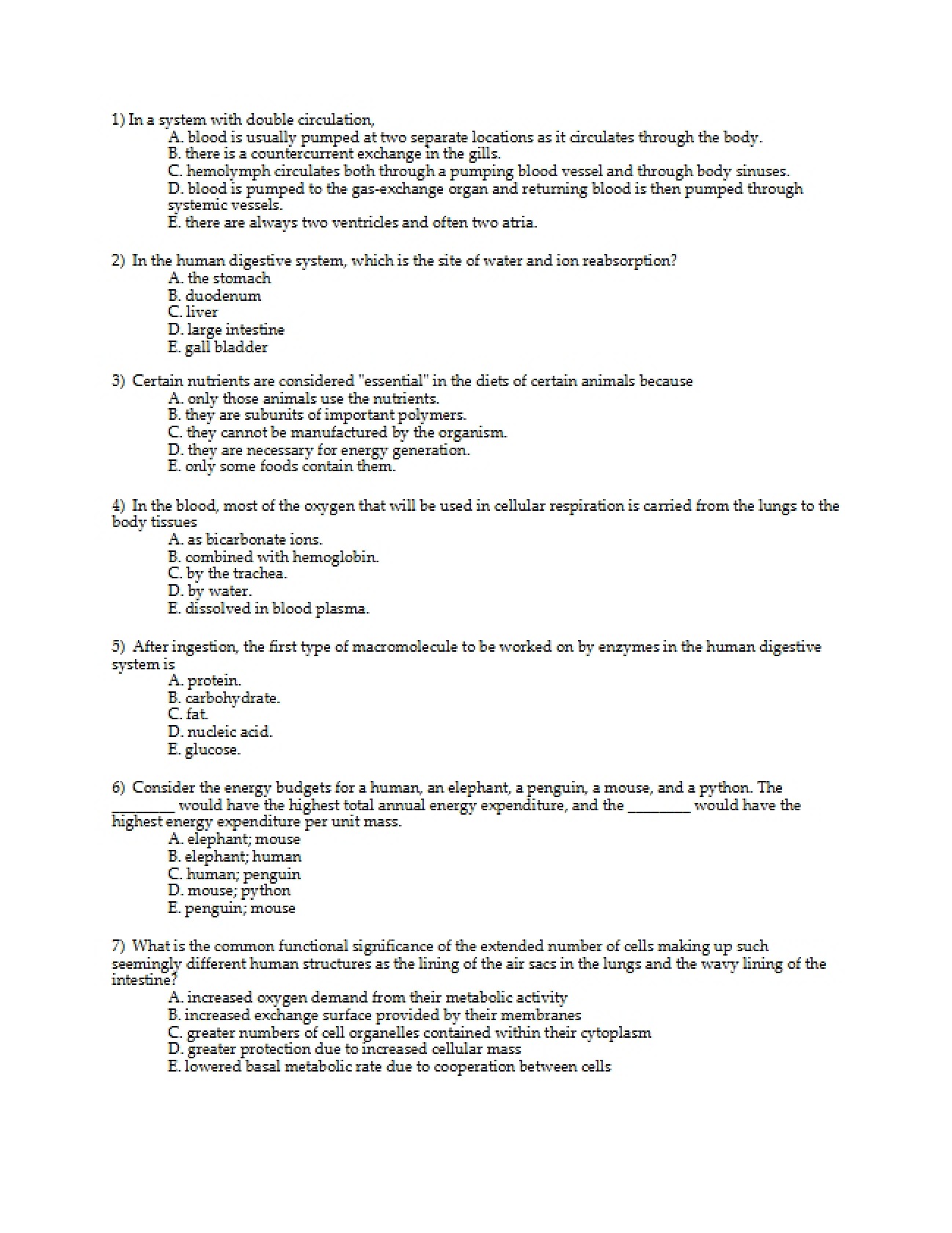Questions for Midterm Practice