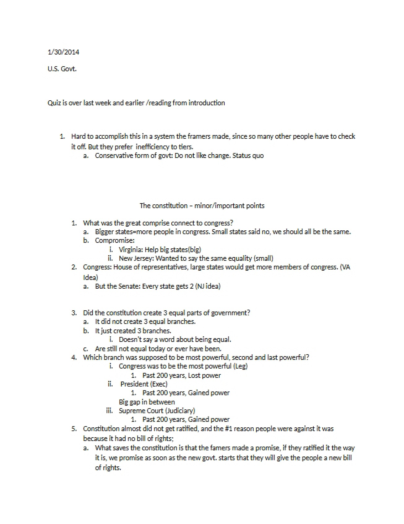 Lecture Five