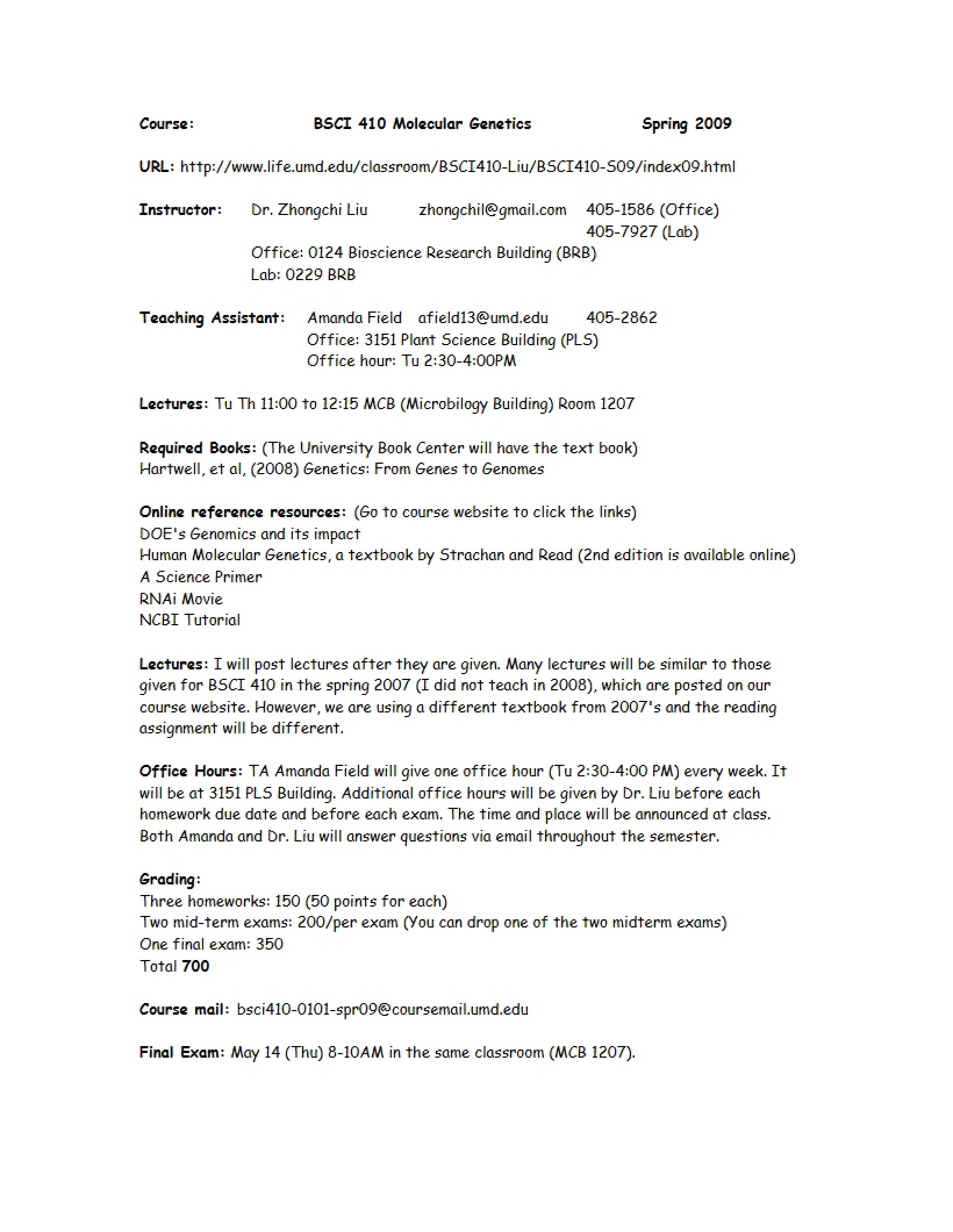 Course Syllabus and Overview