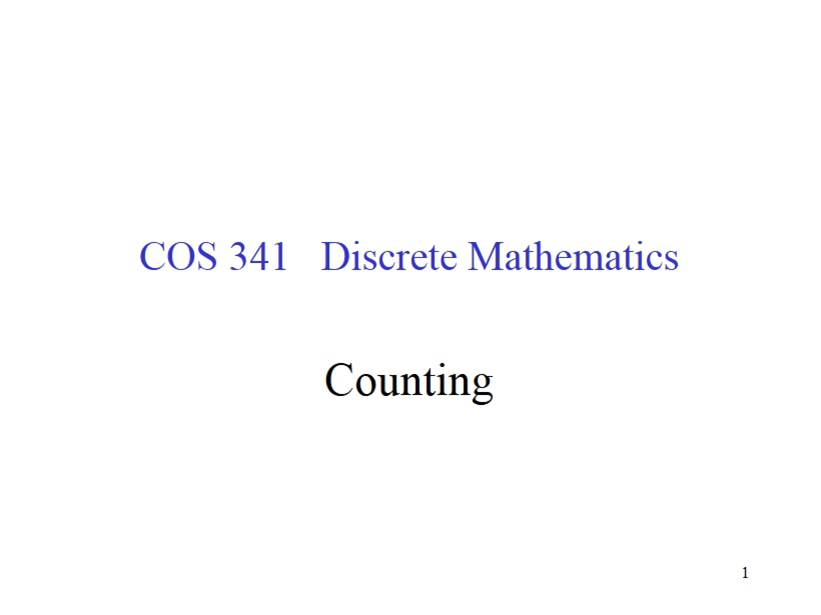Third Lecture
