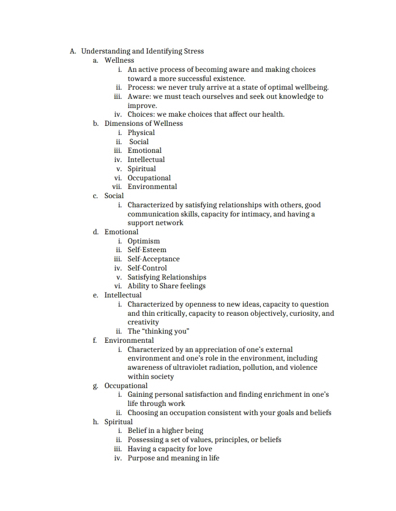 Identifying and Understanding Stress