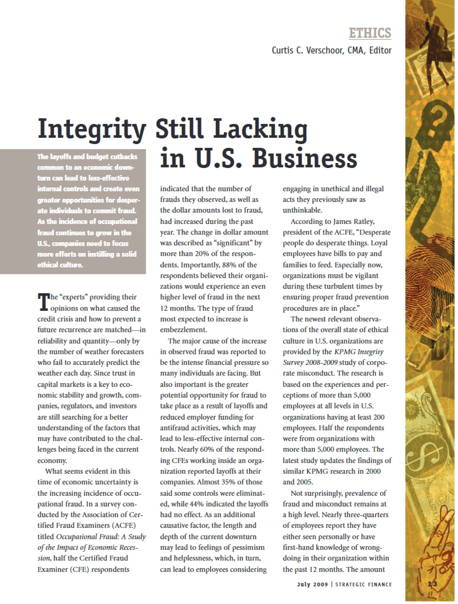 Lack of Integrity in US Businesses