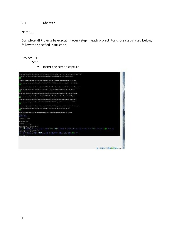 Screen Capture Insertion Projects