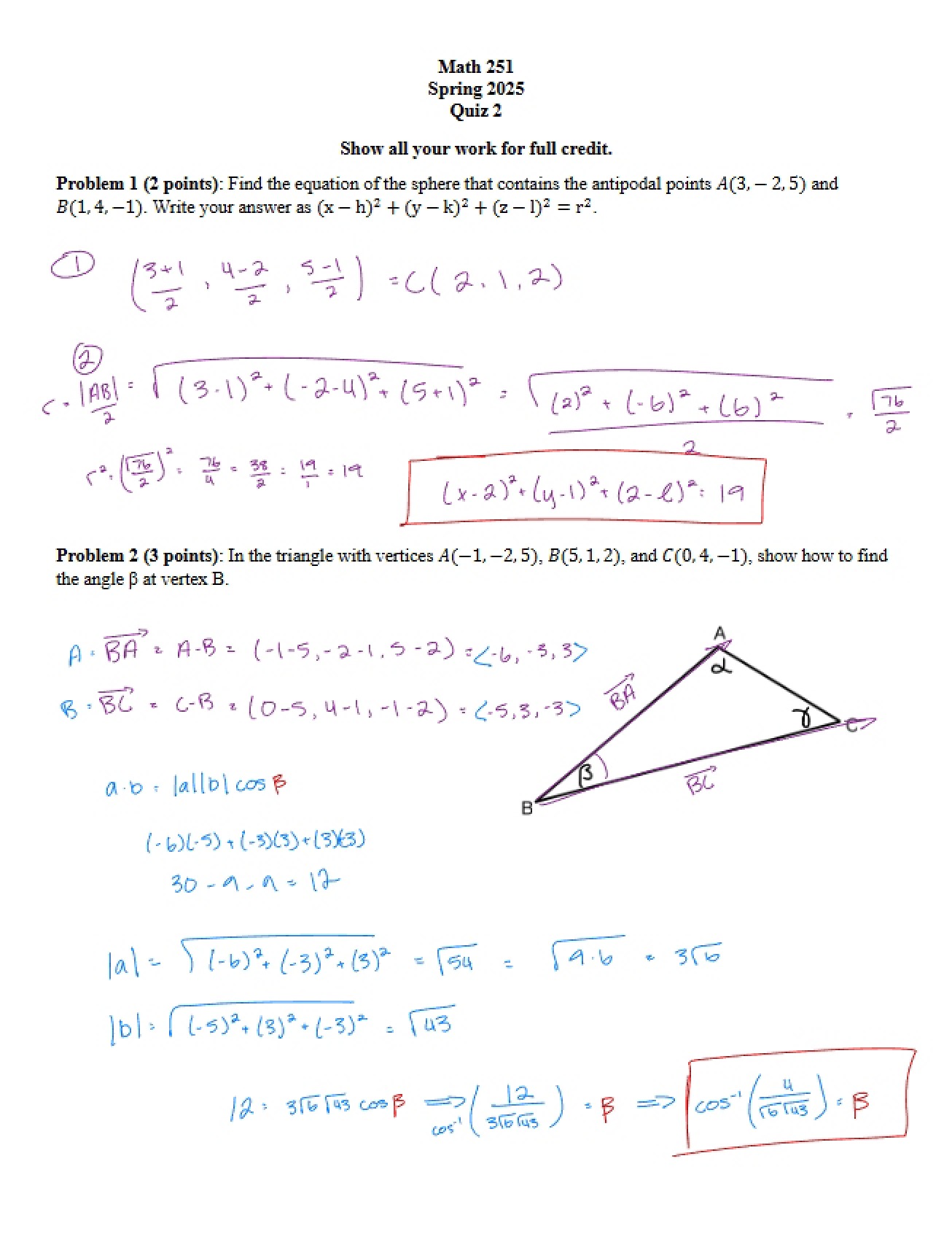 Second Quiz Assessment