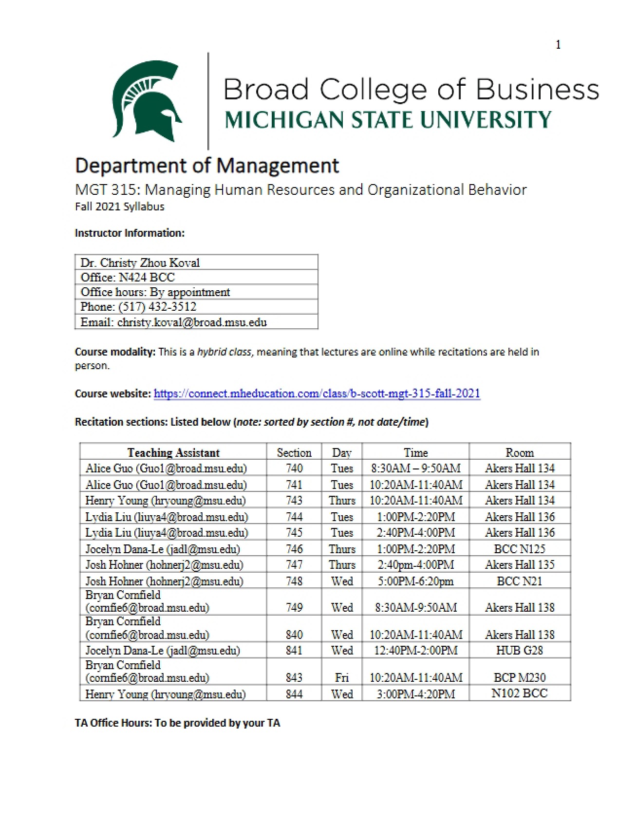 HR Management Syllabus