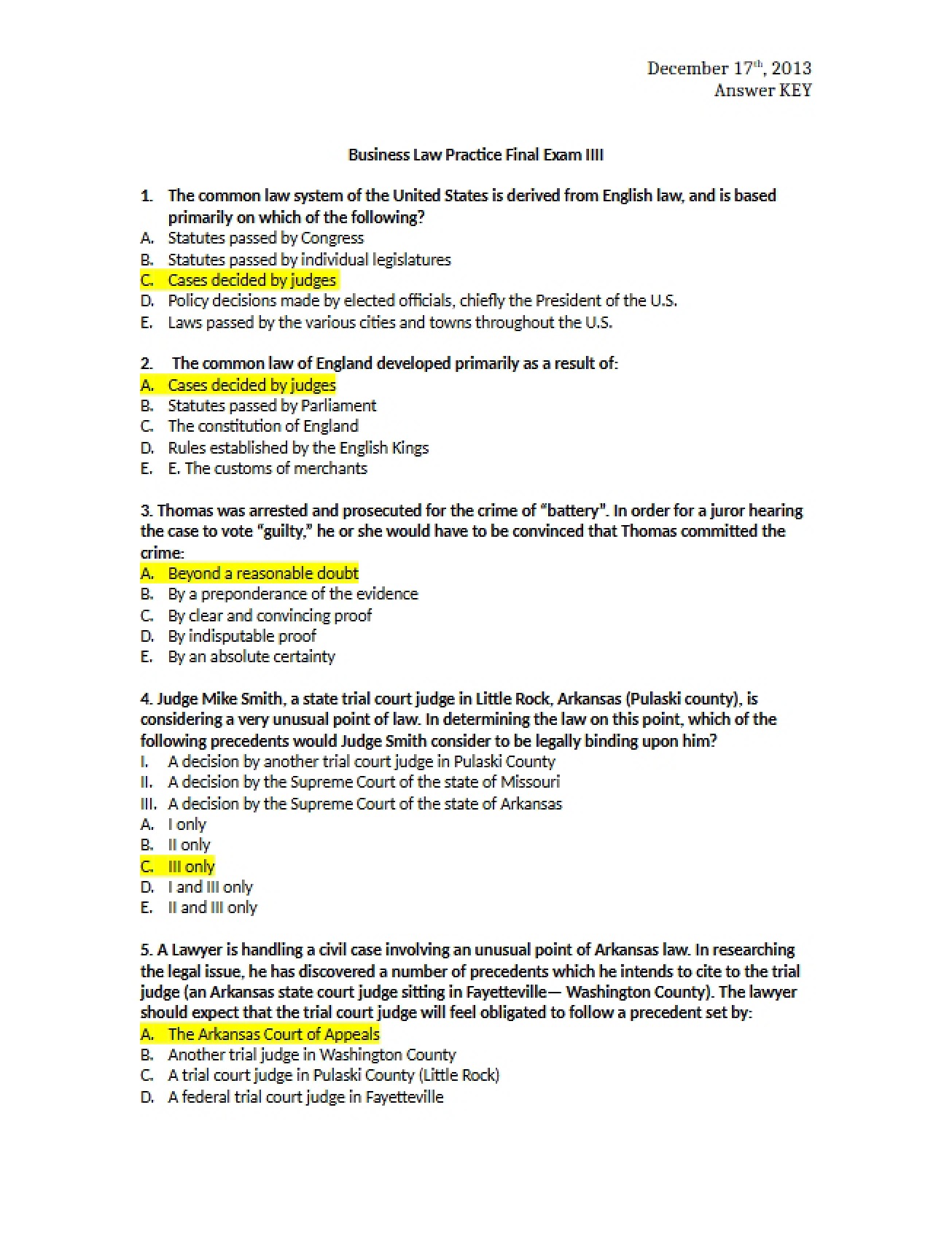 Business Law Final on Real Estate