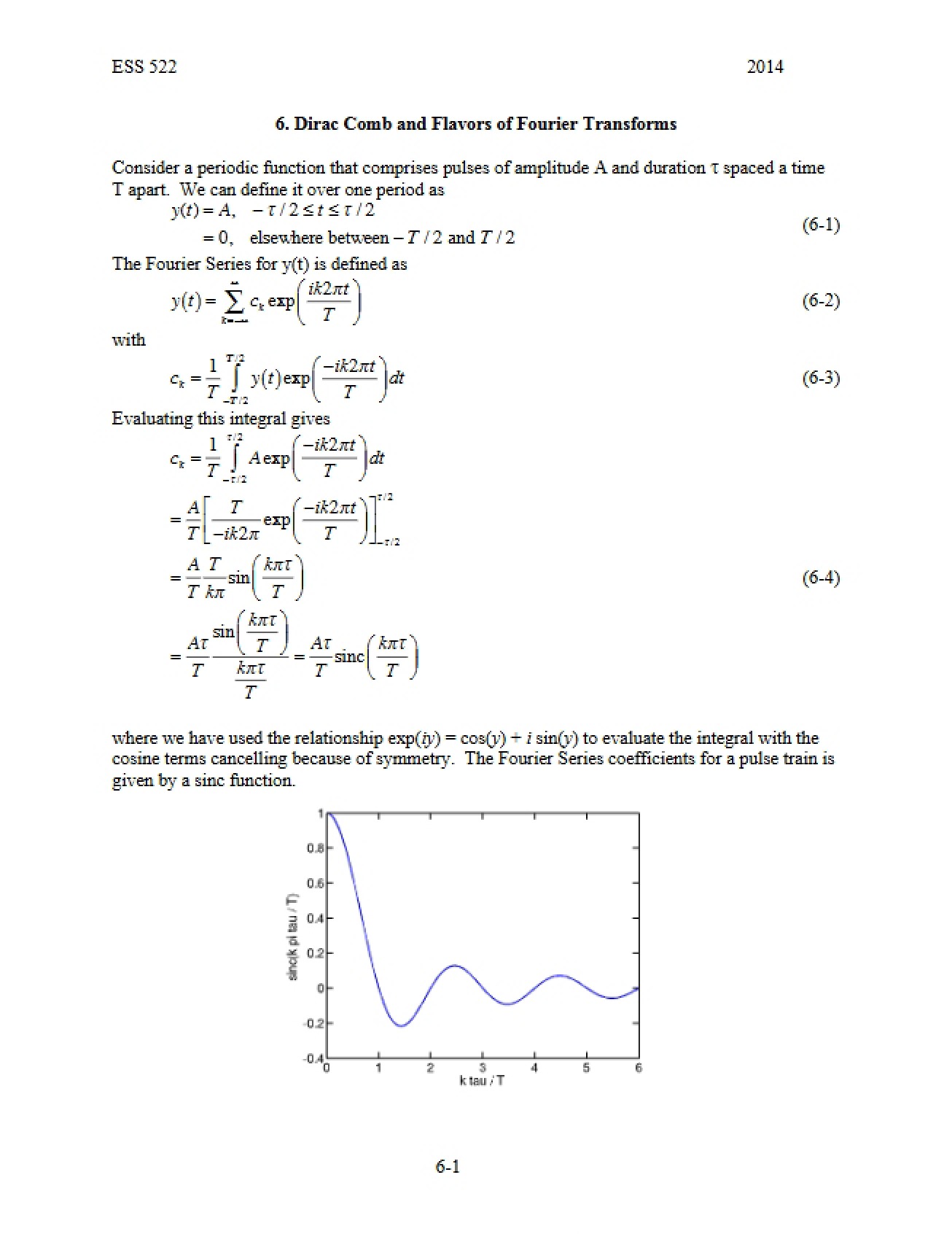 Class Lecture Notes
