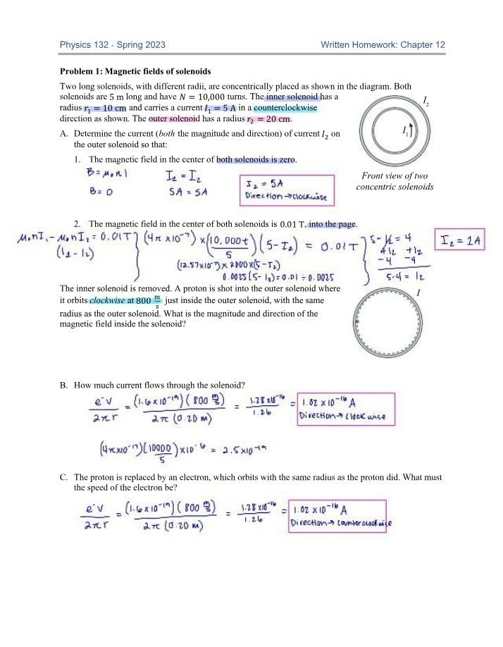 Chapter 12 Written Homework