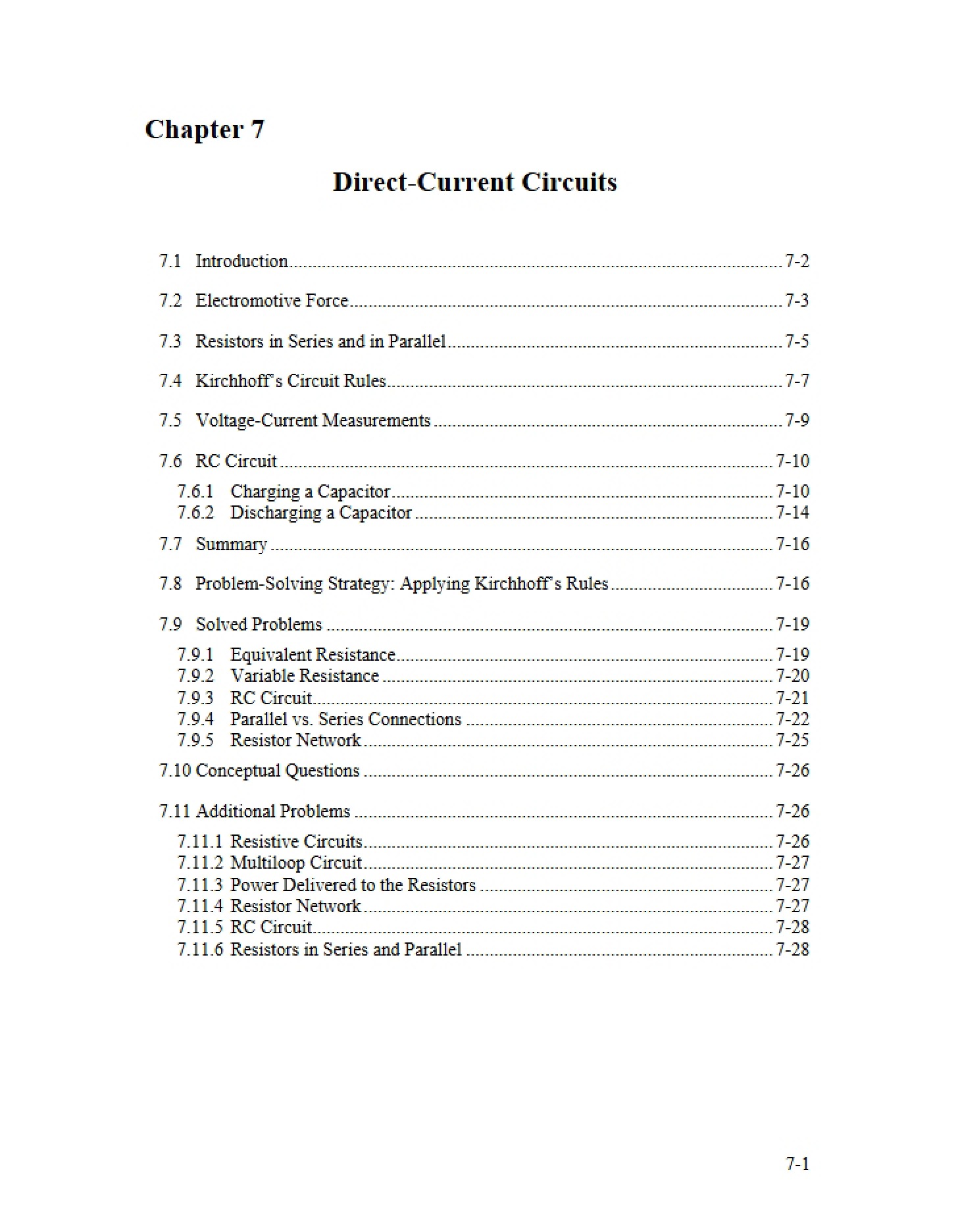 DC Circuits
