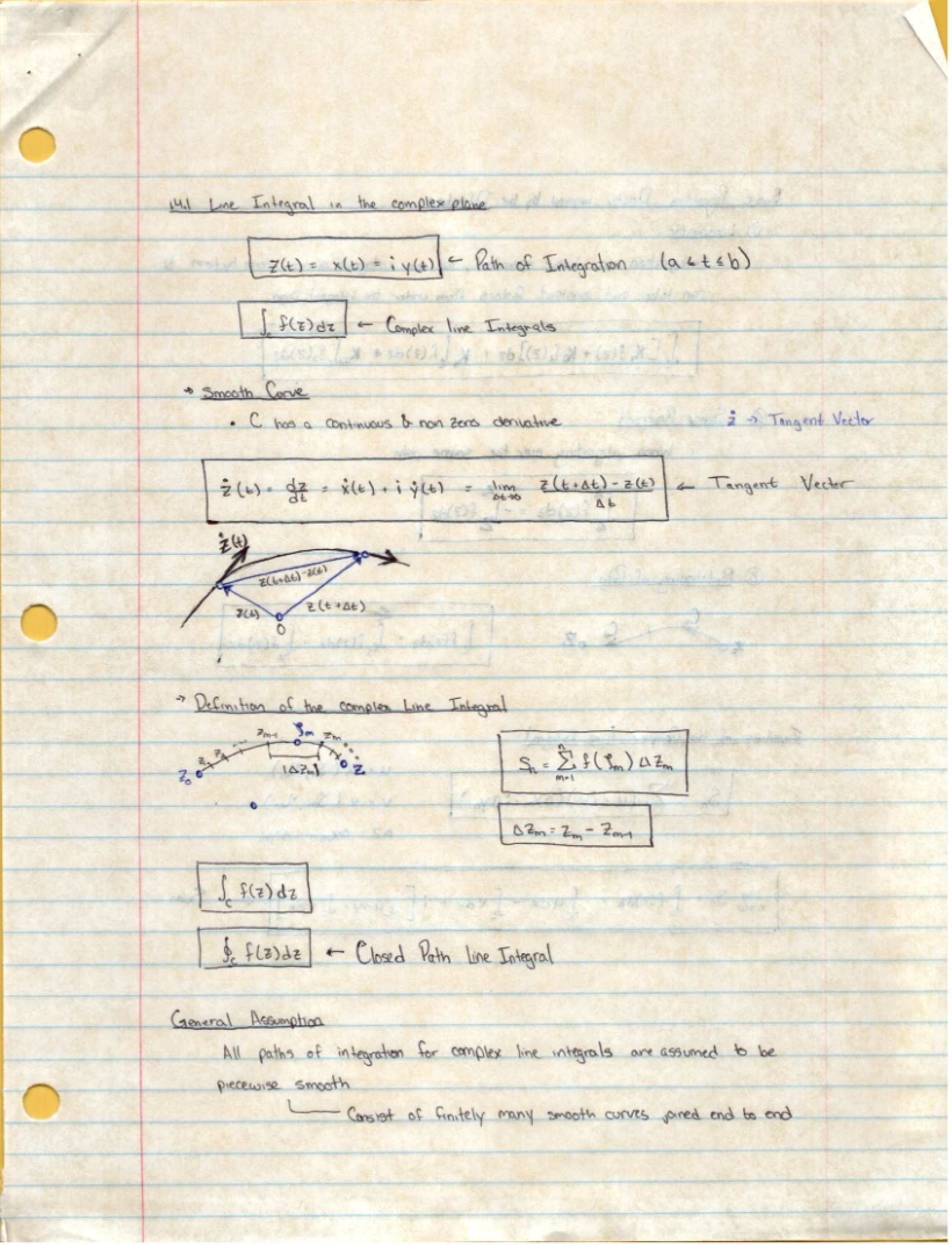 Complex and Vector Analysis Notes