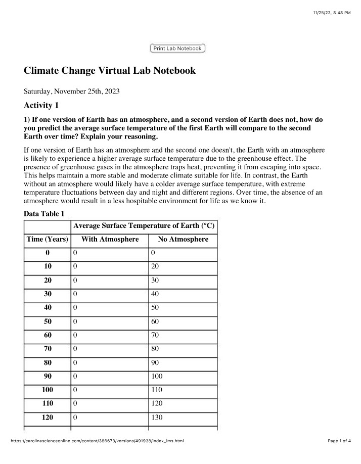 Lab 11 - Introduction to Chemistry