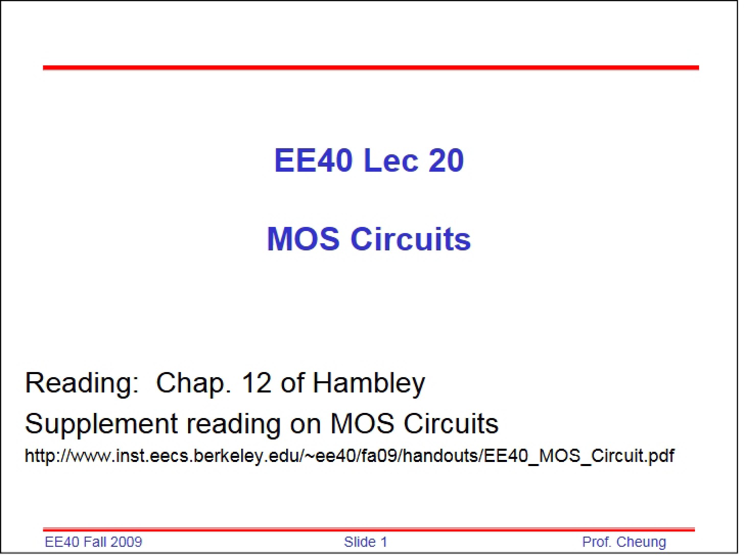 Circuits using MOS
