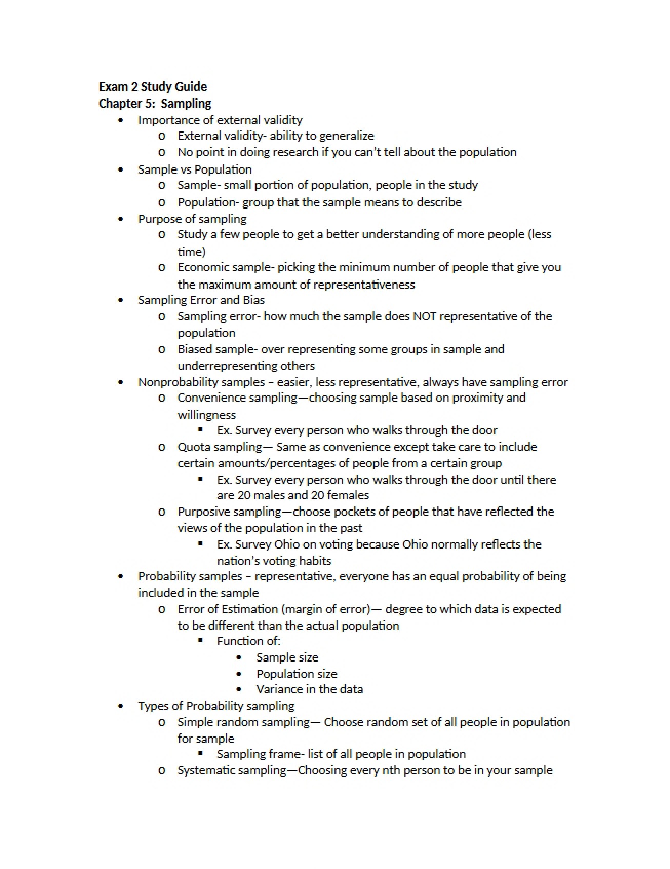 Sampling Methods in Research Chapter Five