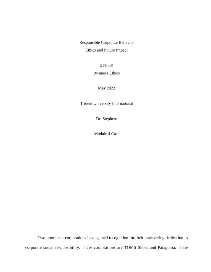Case Study for ETH501 Module 4