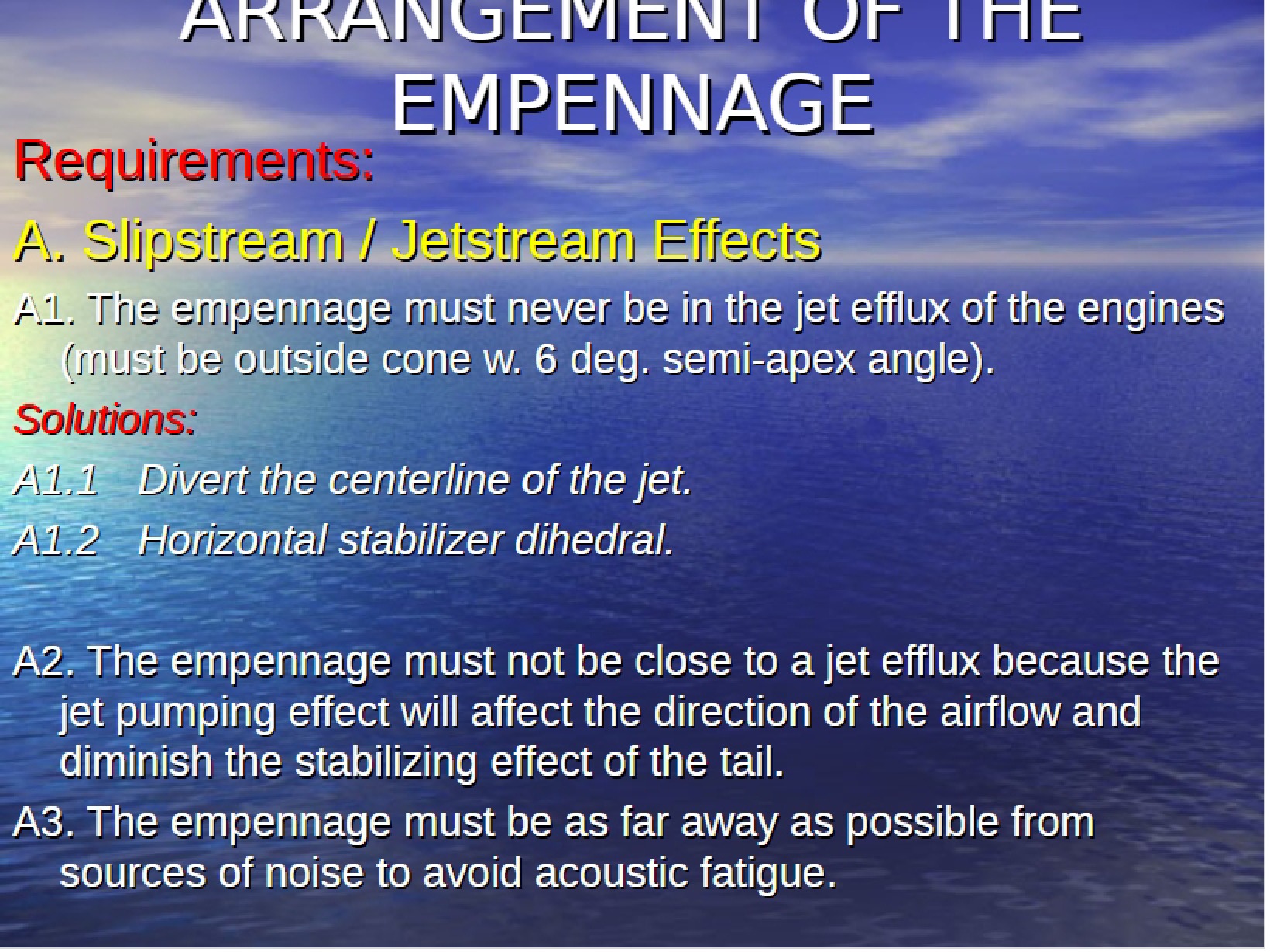 Aircraft Empennage Design