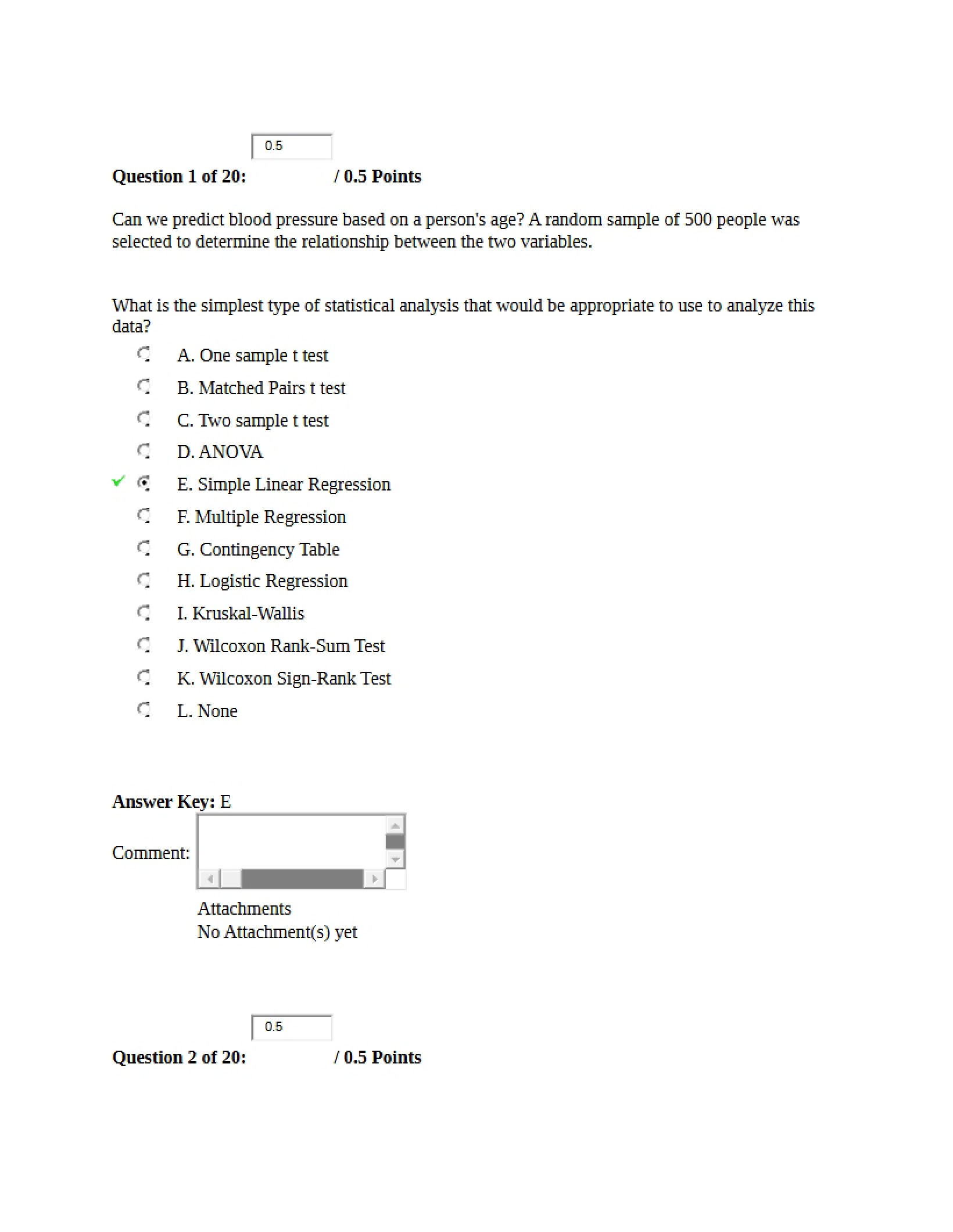 Answers to Quiz