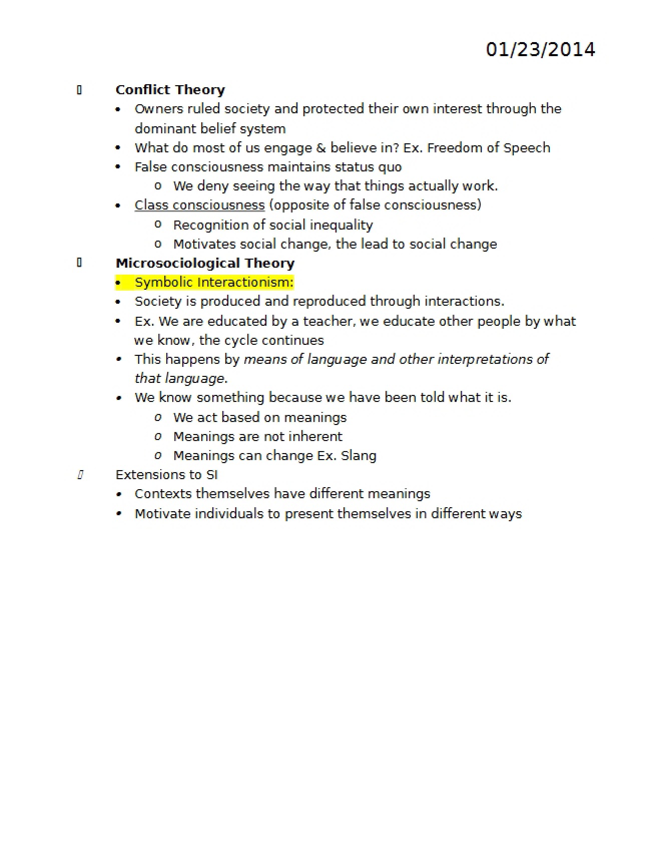 Chapter Two Sociology