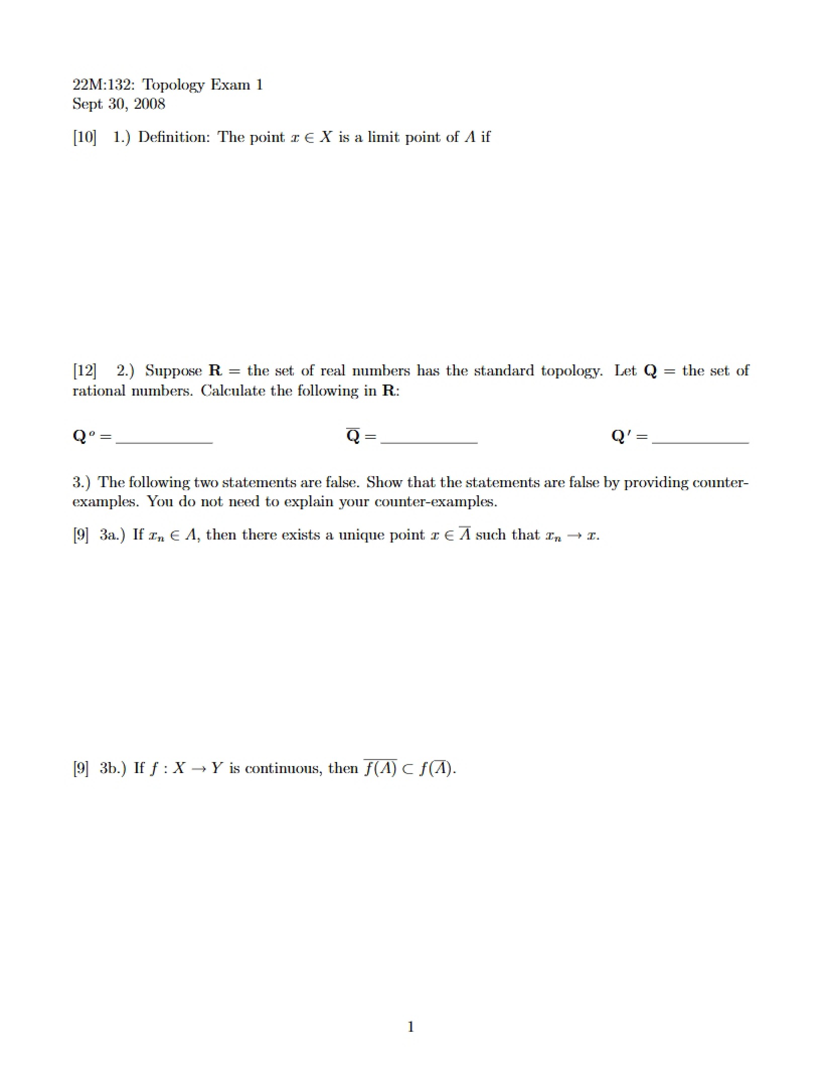 Topology Fundamentals