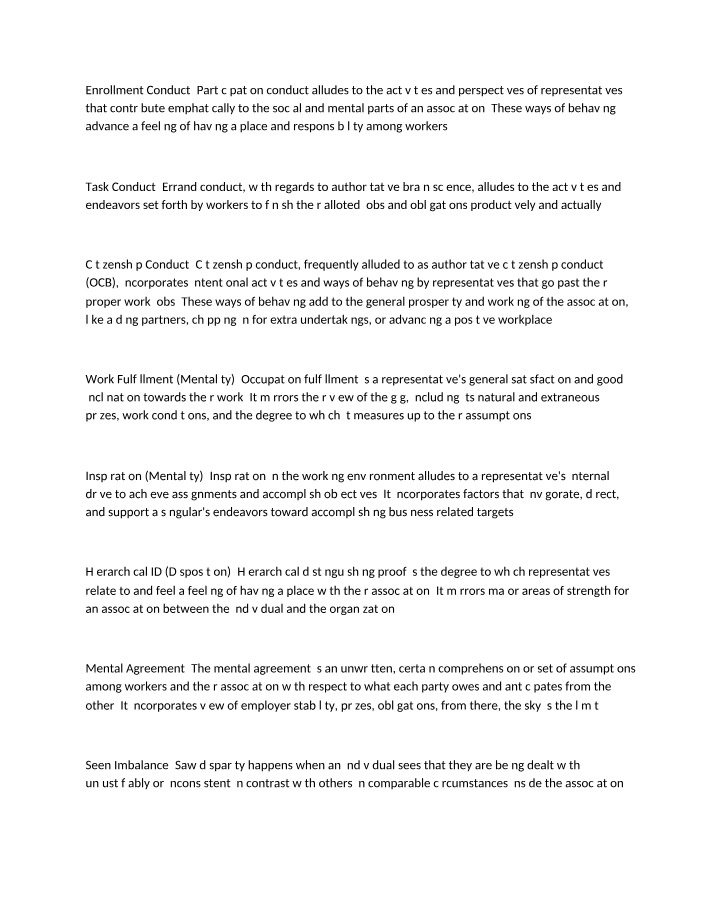 Employee Behavior and Engagement - The Impact of Conduct