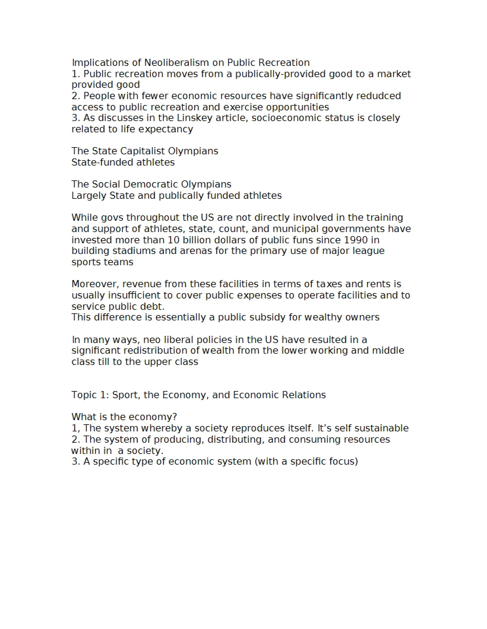 Session Notes