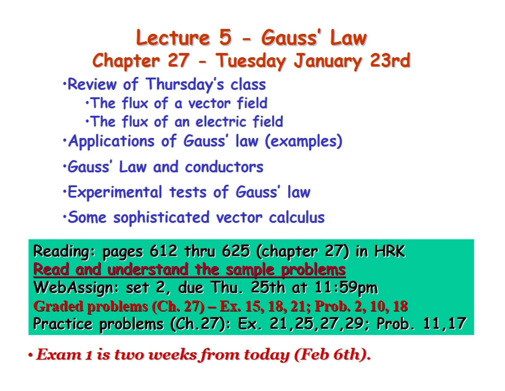 Gauss' Law Principles